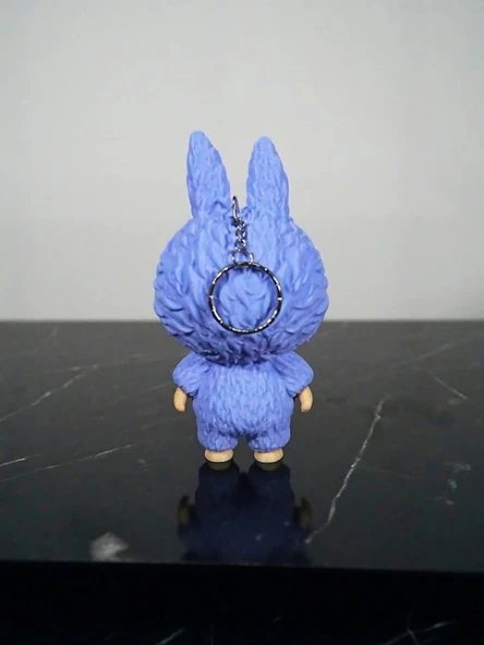 Labubu Anahtarlık Lila Renk Figür 13 cm Kaliteli - Lisinya - Resim 3