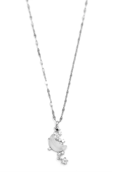 LitaeTrend Hilal Kolye - Gümüş ürün görseli 1