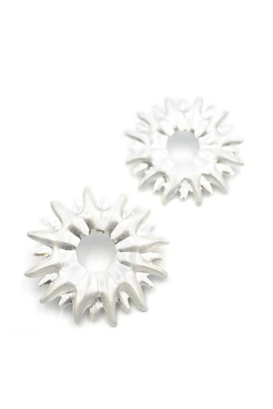 LitaeTrend Metal Güneş Küpe - Gümüş ürün görseli 1