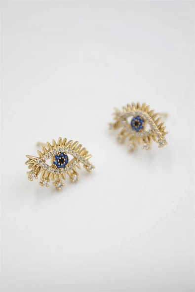 LitaeTrend Göz Küpe - Altın ürün görseli 1