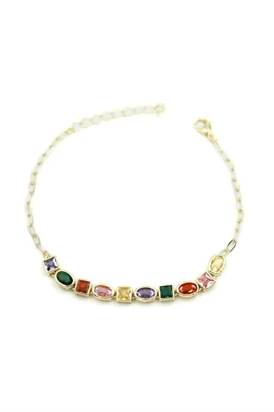 LitaeTrend Taşlı Bileklik - Altın - Resim 2