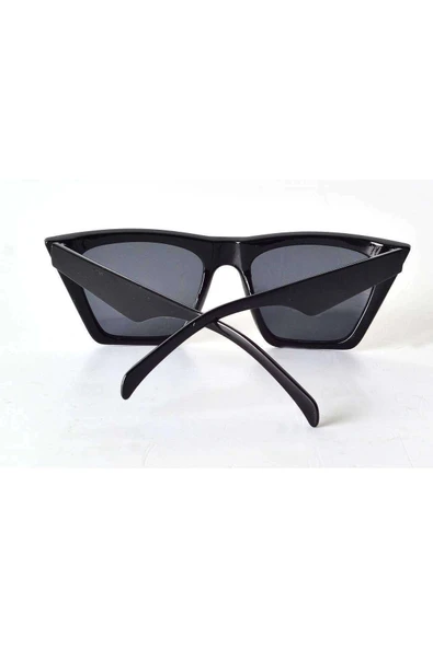 LitaeTrend Mat Siyah Çerçeveli Unisex Güneş Gözlüğü - Moda Gözlük - 2