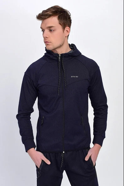 Dynamo Erkek Eşofman Üstü Kapüşonlu Fermuarlı Cepli Lacivert 152 - 2
