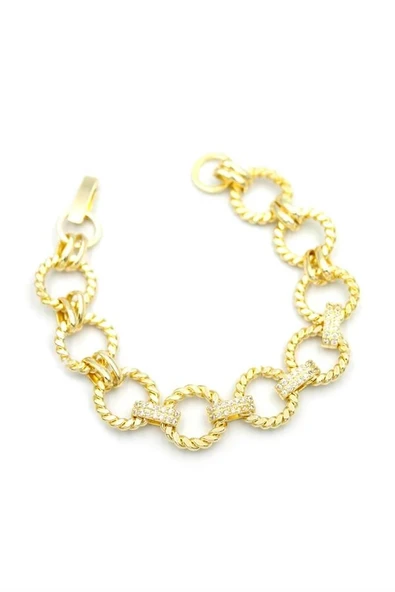 LitaeTrend Halka Bileklik - Altın - Resim 2