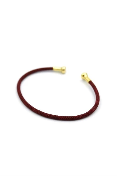 LitaeTrend Hasır Pndr Bileklik - Bordo - Resim 2