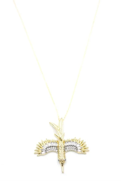 LitaeTrend Anka Kuşu Kolye - Altın - Resim 2