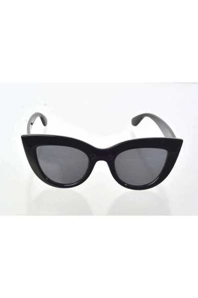 LitaeTrend Siyah Çerçeve Cat Eye Kadın Güneş Gözlüğü - Moda Gözlük - 1