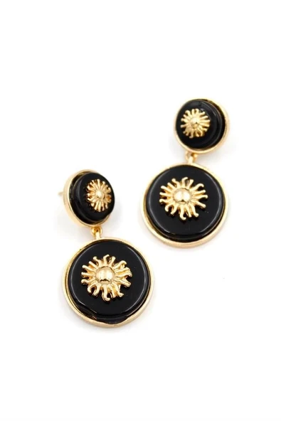 LitaeTrend Güneş Küpe - Siyah ürün görseli 1