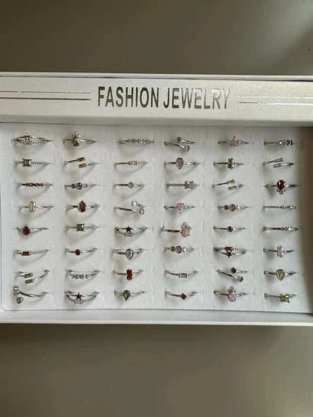 LitaeTrend 48'li Taşlı Yüzük - Gümüş ürün görseli 1