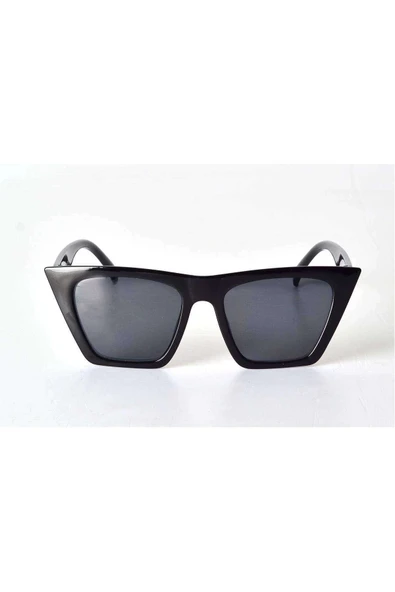 LitaeTrend Mat Siyah Çerçeveli Unisex Güneş Gözlüğü - Moda Gözlük - 1