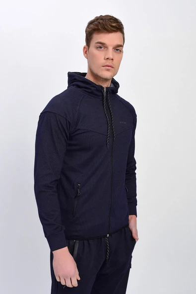 Dynamo Erkek Eşofman Üstü Kapüşonlu Fermuarlı Cepli Lacivert 152 - 9