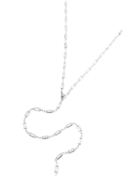 LitaeTrend Taşlı Y Kolye - Gümüş ürün görseli 1