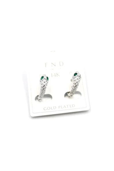 LitaeTrend Yılan Küpe - Gümüş ürün görseli 1