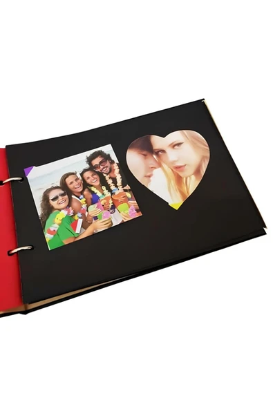 Kişiye Özel Isimli Ahşap Kapaklı Baby Love Temalı Kendin Yap Fotoğraf Albümü Hediyelik - 5