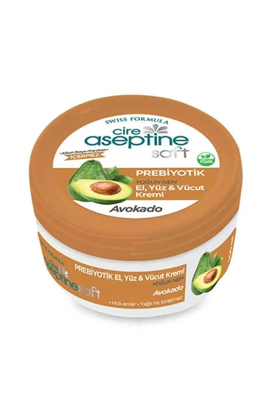 LitaeTrend Cire Aseptine Soft Avokado Özlü Yoğun Nemlendirici Prebiyotikli Krem 200 ml - 2