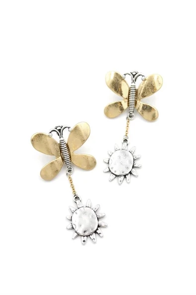 LitaeTrend Kelebek Küpe - Altın ürün görseli 1