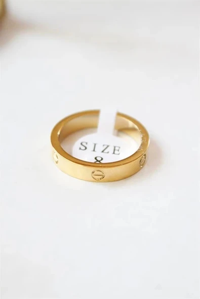 LitaeTrend 6'lı Crt Model İnce Alyans Yüzük Seti - Altın - Resim 2