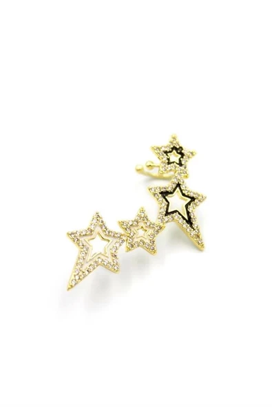 LitaeTrend Yıldız Kıkırdak Küpe - Altın ürün görseli 1