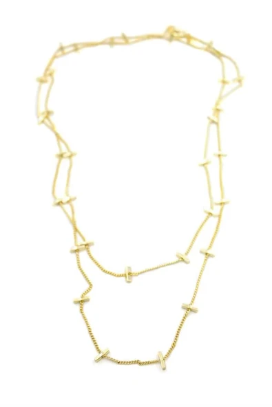 LitaeTrend Çubuk Kolye - 90cm - Altın ürün görseli 1