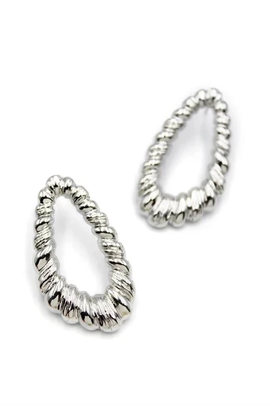 LitaeTrend Halka Küpe - Gümüş ürün görseli 1