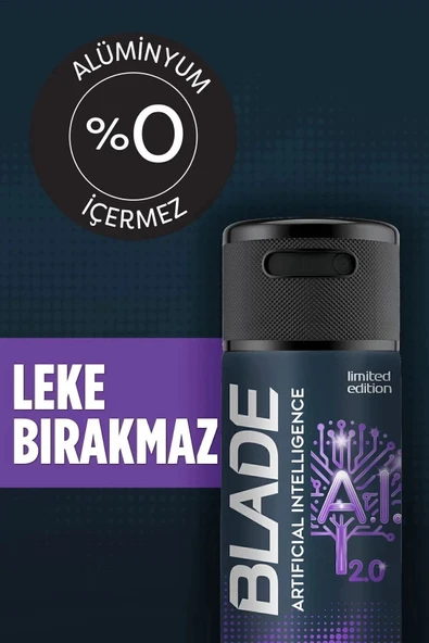 LitaeTrend Blade Artificial Intelligence 2.0 Deodorant 150mL - 3