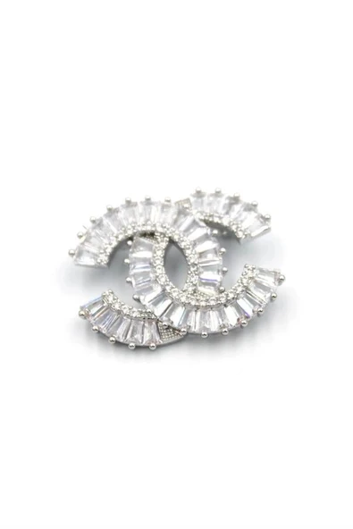 LitaeTrend CC Broş - Gümüş - Resim 2