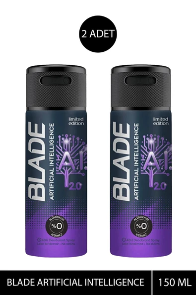 LitaeTrend 2 Adet Blade Artificial Intelligence 2.0 Deodorant 150mL - 1