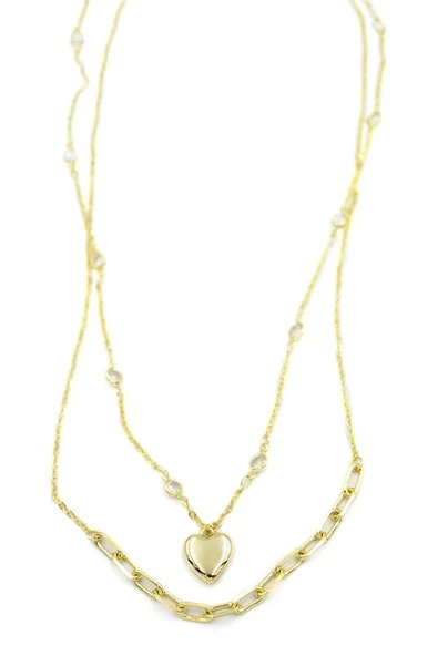 LitaeTrend Kalp Kolye - 90cm - Altın ürün görseli 1