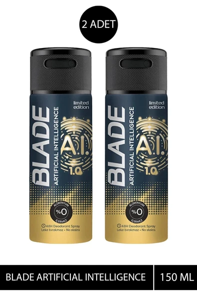 LitaeTrend 2 Adet Blade Artificial Intelligence 1.0 Deodorant 150mL ürün görseli 1