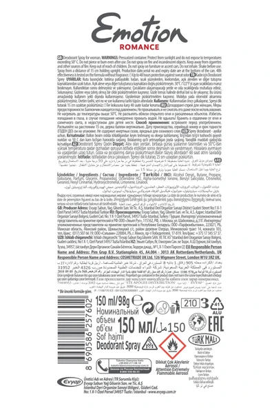 LitaeTrend Emotion Romance Kadın Vegan Deodorant 150 Ml Hızlı Kurur, Leke Bırakmaz - Resim 7