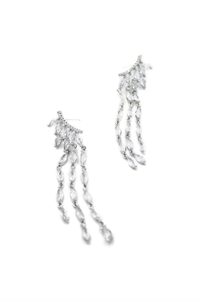 LitaeTrend Zirkon Taşlı Küpe - Gümüş ürün görseli 1