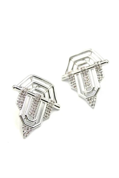 LitaeTrend Serenay Küpe - Gümüş - Resim 2