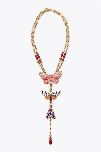 LitaeTrend Kelebek Kolye - Altın ürün görseli 1