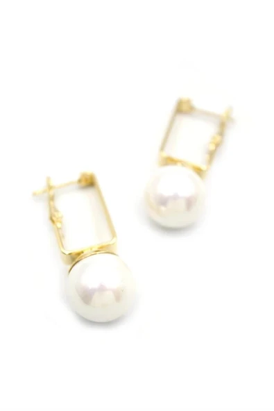 LitaeTrend İncili Küpe - Beyaz ürün görseli