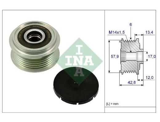 ALTERNATÖR KASNAĞI 535024010 COROLLA AURIS YARIS 1.4 DİZEL 2741533070 ürün görseli