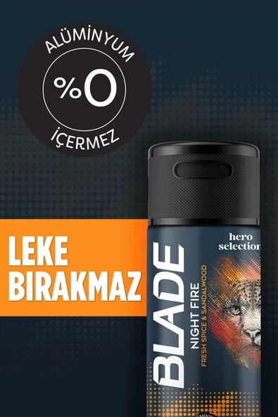 LitaeTrend Blade Hero Selection Serisi Night Fire Erkek Deodorant 150 Ml - Resim 2