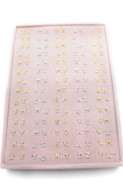 LitaeTrend 140'lı Standlı Harf Tragus Küpe - ÇOK RENKLİ ürün görseli 1