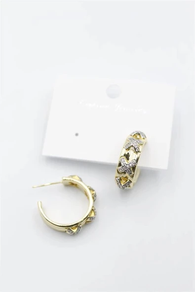 LitaeTrend Xox Küpe - Altın ürün görseli 1