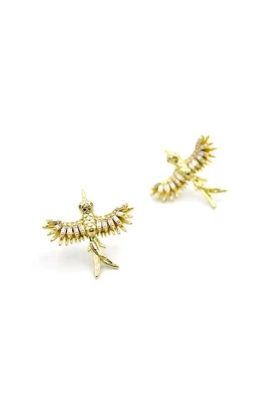 LitaeTrend Arı Kuşu Küpe - Altın ürün görseli 1