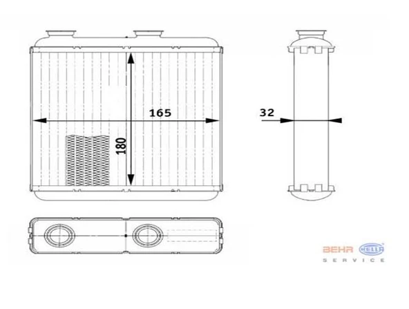 KALORİFER RADYATÖRÜ 346705 CORSA-D PUNTO 07>MERIVA (03 10)1.4 1.6 1.3CDTI 1.7DTI 1618288 93175260 ürün görseli
