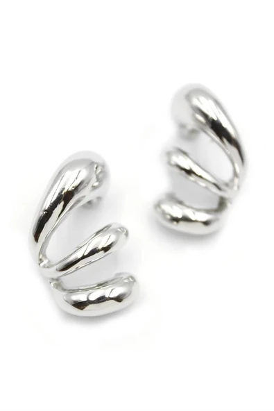 LitaeTrend ZR Halka Küpe - Gümüş ürün görseli 1