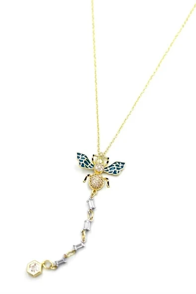 LitaeTrend Arı Kolye - Altın - Resim 2