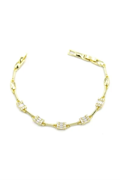 LitaeTrend Baget Taşlı Bileklik - Altın ürün görseli 1