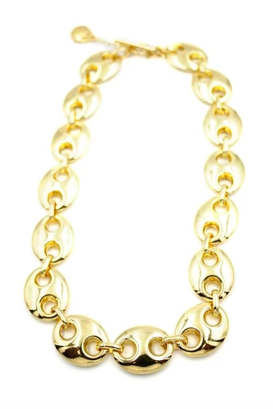 LitaeTrend Metal Şekilli Kolye - Altın - Resim 2