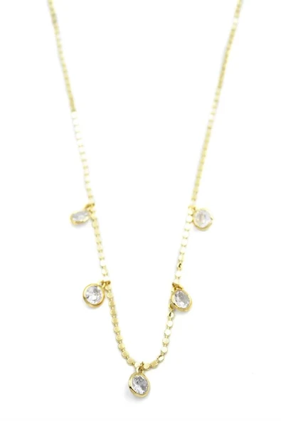 LitaeTrend Ezme Zincir Charm Kolye - Altın - Resim 2