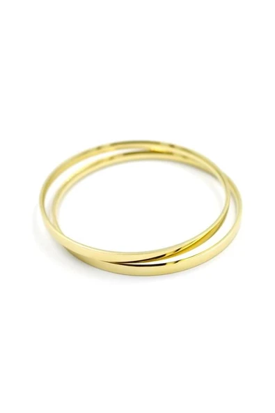 LitaeTrend 2'li Ajda Bilezik - 65 mm - Altın - Resim 2