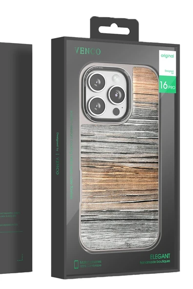 TNR iPhone 16 Pro Max Wave Kapak - Koyu Kahve - 4