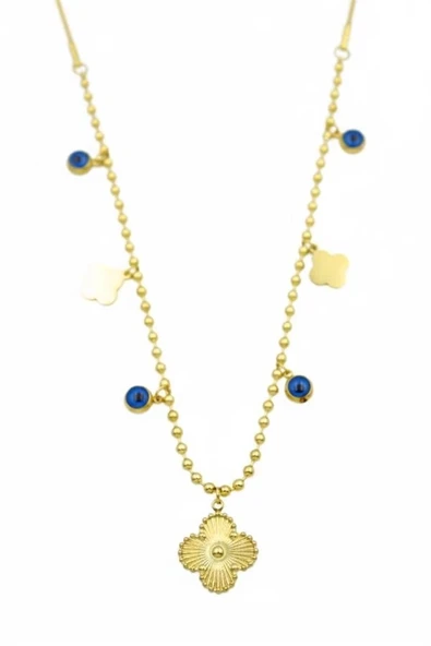 LitaeTrend Vc Yonca Kolye - Altın ürün görseli 1