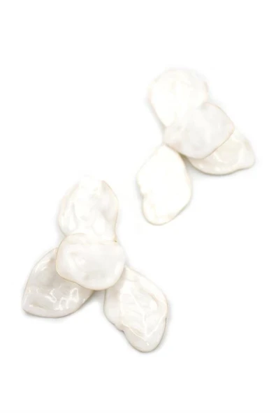 LitaeTrend Çiçek Küpe - Krem ürün görseli 1