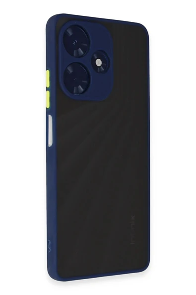 TNR İnfinix Hot 30 4G Kılıf Montreal Silikon Kapak - Lacivert - 2